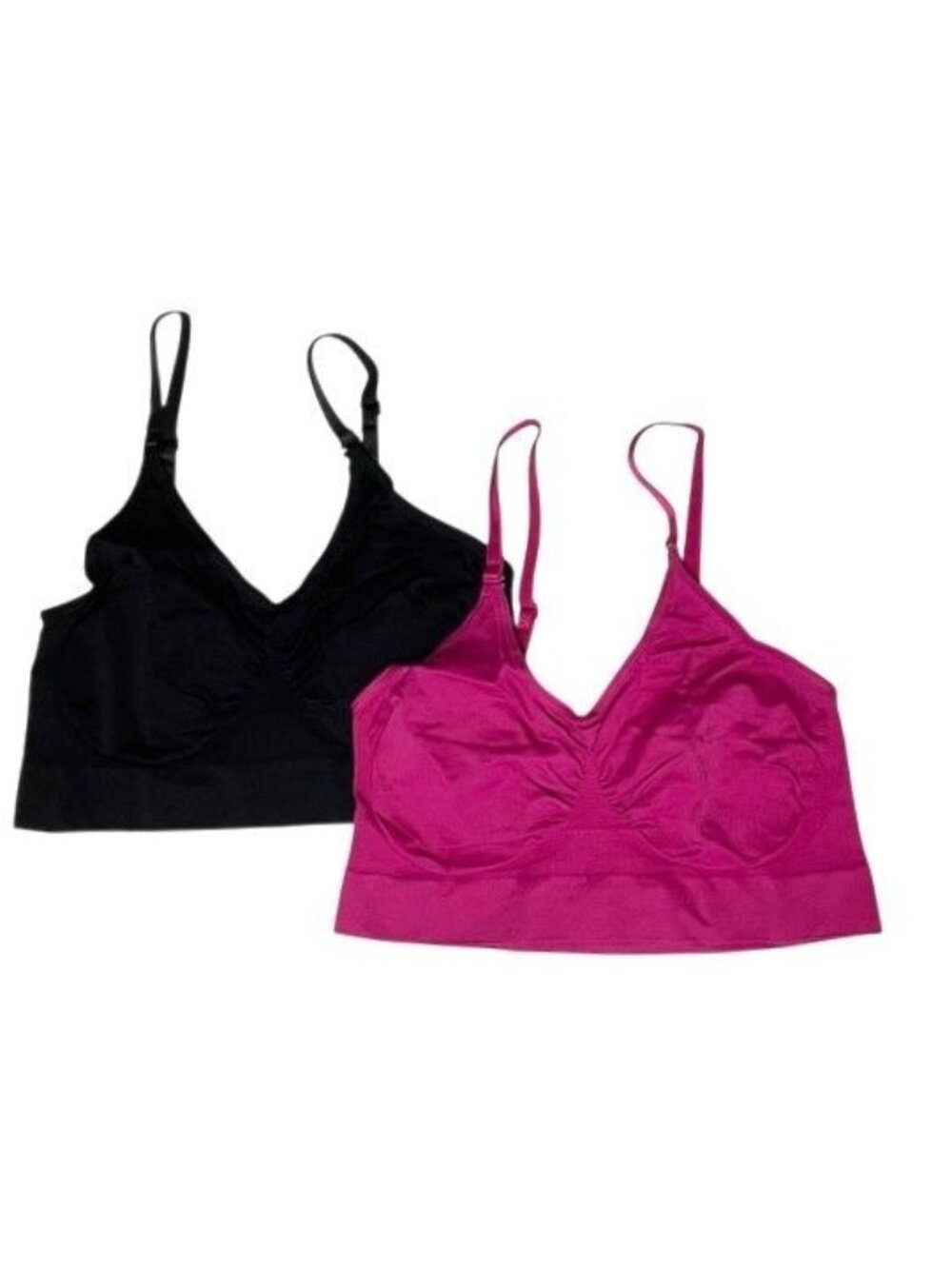 Rhonda Shear Adjustable Strap Ahh Bra Set of Two 1X